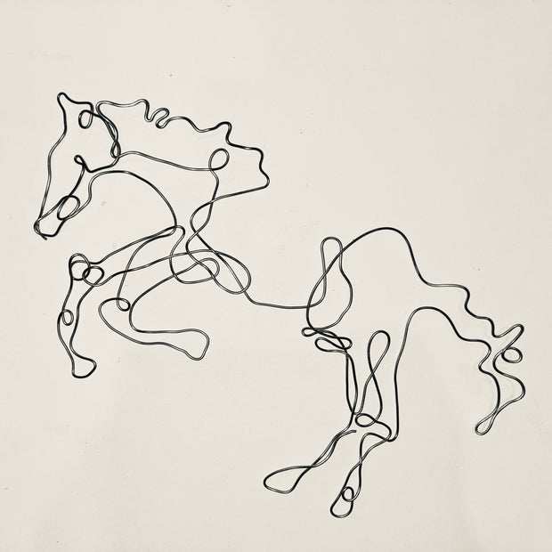 "CONDUCTOR" Wire Horse Sculpture