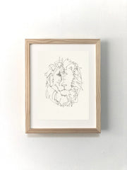 LION LINES Print - 12x16